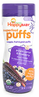 Happy Baby Organic Superfood Puffs Crawling Baby Snack Purple Carrot & Blueberry