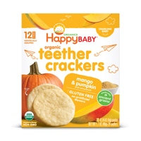 Happy Baby Organic Teethers Crackers Crawling Baby Mango & Pumpkin