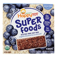 Happy Tot Organic Super Foods Oat Bar 2+ Years Blueberries & Oatmeal