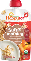 Happy Tot Organic Super Morning Chia 2+ Years Apples Cinnamon Yogurt & Oats