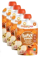 Happy Tot Organic Superfoods Chia 2+ Years Apples Sweet Potato Carrots & Cinnamon