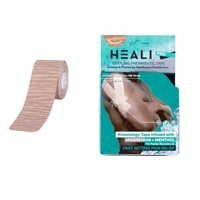 Heali Precut Synthetic Silk Kinesiology Tape For Athletes With Magnesium & Menthol - Nude Zebra