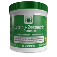 Health Thru Nutrition Lutein + Zeaxanthin Gummies All-Trans Marigold Extract Golden Mango