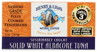 Henry & Lisa's Natural Seafood Solid White Albacore Tuna Sashimi Grade