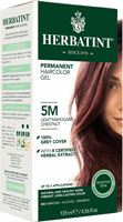 Herbatint Permanent Hair Color Gel 5M Light Mahogany Chestnut