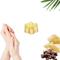 Hippotanicals Lotion Bar Flower Shaped Cocoa Butter