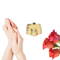 Hippotanicals Lotion Bar Flower Shaped Rose