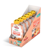 Holle Organic Panda Peach Baby Food Puree 8+ Months Peach Banana