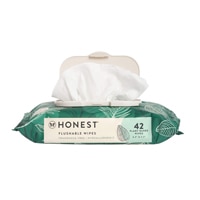 Honest Flushable Moist Wipes Fragrance Free