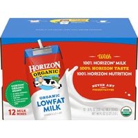 Horizon Organic Lowfat 1% Milk Aseptic Cartons