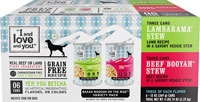 I and Love and You Baaad Moooon on the Rise Wet Dog Food Variety Pack Beef & Lamb