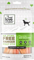 I and Love and You No Stink! Free Ranger Bully Stix Beef