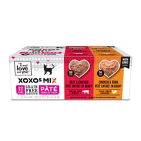 I and Love and You XOXOs Mix Pâté Wet Cat Food Variety Pack Chicken and Beef