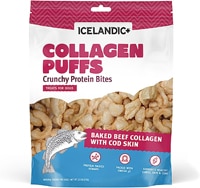 Icelandic+ Collagen Puffs Crunchy Protein Bites Dog Treats Beef + Cod