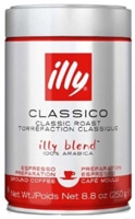 Illy Caffe Classico Medium Roast Ground Espresso Coffee