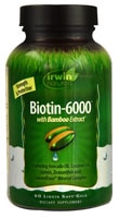 Irwin Naturals Biotin-6000™ wtih Bamboo Extract