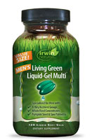 Irwin Naturals Living Green Liquid-Gel Multi For Men Economy Size