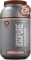 Isopure Low Carb Protein Powder Cookies and Cream