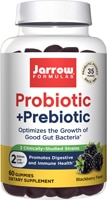 Jarrow Formulas Digestive Probiotic+ Prebiotic Gummies Blackberry