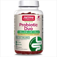 Jarrow Formulas Vegetarian Probiotic Duo Raspberry