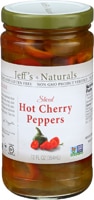 Jeff's Naturals Sliced Hot Cherry Peppers