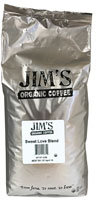 Jim's Organic Coffee Dark Roast Whole Bean Sweet Love Blend