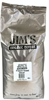 Jim's Organic Coffee French Roast Decaf Whole Bean Coffee