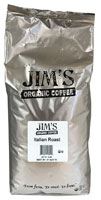 Jim's Organic Coffee Organic Whole Bean Coffee Very Dark Italian Roast