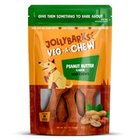 Jolly Barks Dog Chew Veg-A-Chew Medium Dog Peanut Butter