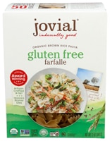 Jovial Organic Gluten Free Brown Rice Pasta Farfalle