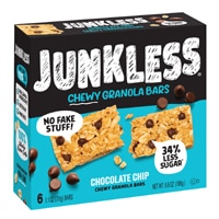 Junkless Chewy Granola Bars Chocolate Chip