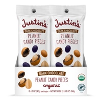 Justin's Organic Dark Chocolate Candy Pieces Peanut