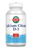 Kal Calcium Citrate D-3 1000