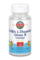 Kal GABA L-Thenine Stress B Lozenge Natural Mango Tangerine