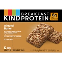 KIND Gluten Free Breakfast Protein Bars Almond Butter