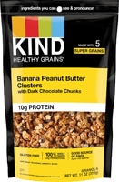 KIND Gluten Free Healthy Grains Granola Clusters Banana Peanut Butter with Dark Chocolate Chunks