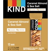 KIND Gluten Free Healthy Snack Bars Caramel Almond & Sea Salt