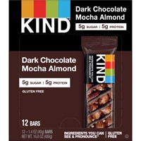 KIND Gluten Free Healthy Snack Bars Dark Chocolate Mocha Almond