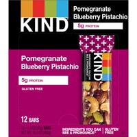 KIND Gluten Free Healthy Snack Bars Pomegranate Blueberry Pistachio