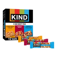 KIND Gluten Free Nut Bars Variety Pack Blueberry Vanilla Cashew Cranberry Almond Caramel Almond & Sea Salt