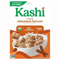 Kashi Organic Whole Wheat Fiber Biscuits Cereal Cinnamon Harvest