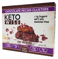 Keto Wise Fat Bombs Chocolate Pecan Clusters