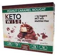 Keto Wise Fat Bombs Peanut Caramel Nouget