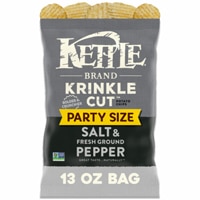 Kettle Brand Krinkle Cut Potato Chips Salt & Fresh Ground Pepper