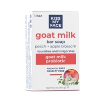 Kiss My Face Goat Milk Bar Soap Peach + Apple Blossom