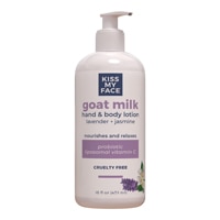 Kiss My Face Goat Milk Hand & Body Lotion - Lavender + Jasmine