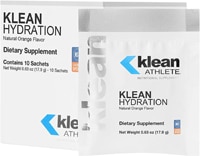 Klean Athlete Klean Hydration Single Serve Sachets - NSF Certified for Sport Natural Orange