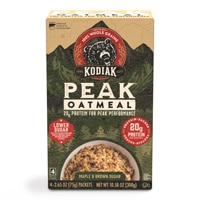 Kodiak Cakes Peak Oatmeal Packets Lower Sugar 20 g Protein Maple Brown Sugar