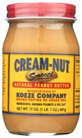 Koeze Cream-Nut Peanut Butter Natural Smooth