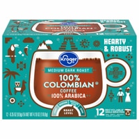 Kroger 100% Colombian Medium Dark Roast Coffee Pods